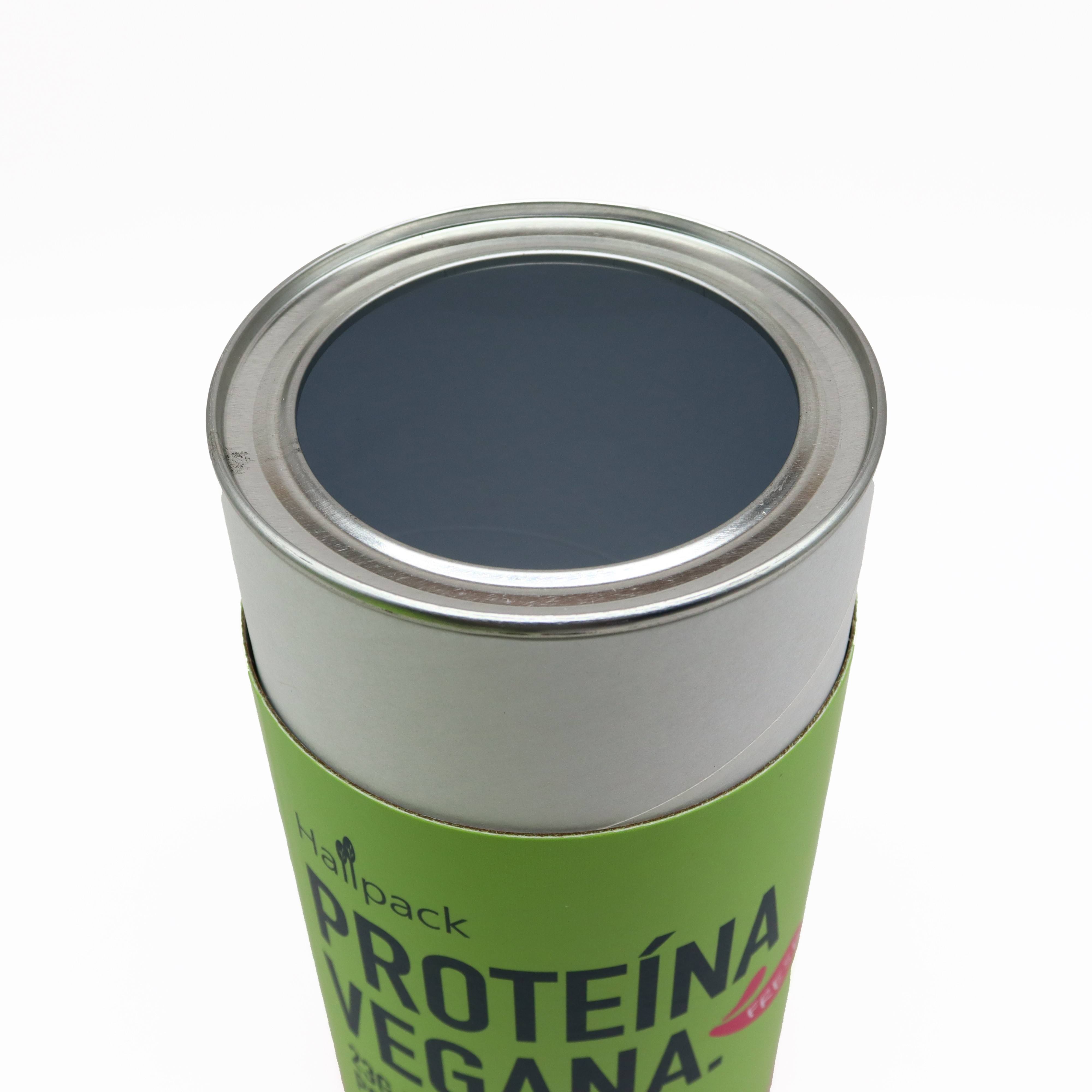 جودة عالية من ورق الكرافت المقوى للأغذية، أنبوب ورقي للتغليف، أنبوب دائري، رقائق الألومنيوم، ختم صديق للبيئة وطباعة التلاشي