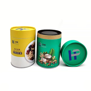 قم بتخصيص أنابيب ورقية ذات غطاء من الصفيح قابلة للتحلل الحيوي لتغليف مكسرات القهوة والشاي