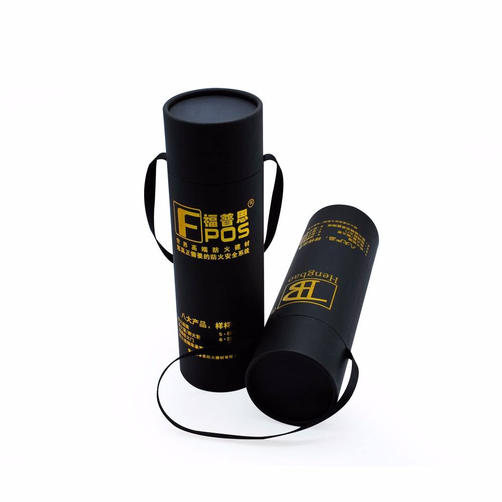 مخصص الإبداعية القابلة لإعادة التدوير هدية القمر كعكة جولة كرافت ورقة التعبئة والتغليف صناديق أنبوب مع مقبض حبل