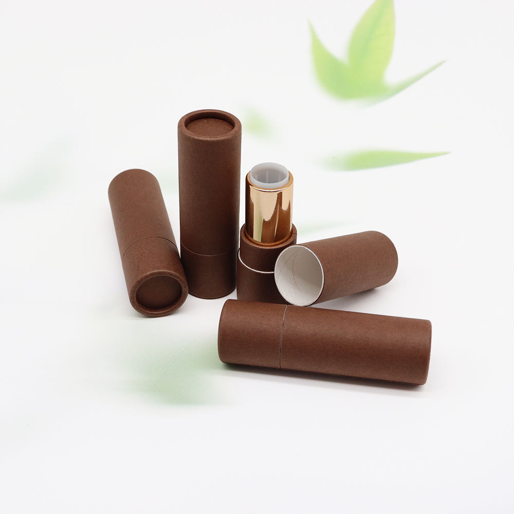 القابلة للتحلل كرافت ورقة أحمر الشفاه أنبوب التعبئة والتغليف العلامة التجارية مصممة الروتاري كرافت ورقة لوحة شمعة الحرفية استخدام الميزات شعار مطبوع