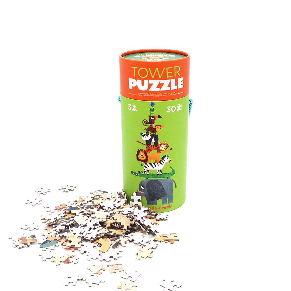 لعبة أسطوانة قابلة للتحلل مطبوعة حسب الطلب من الورق المقوى أنبوب التعبئة والتغليف لغز اللبنات روبوت التعبئة والتغليف أنبوب الورق