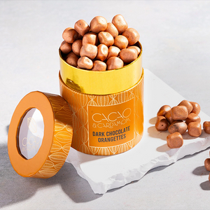 Hallpack سعر المصنع التعبئة والتغليف أنبوب قابل للتحلل للقهوة صديقة للبيئة مخصصة ورقة أنبوب التعبئة والتغليف لملفات تعريف الارتباط الشوكولاته