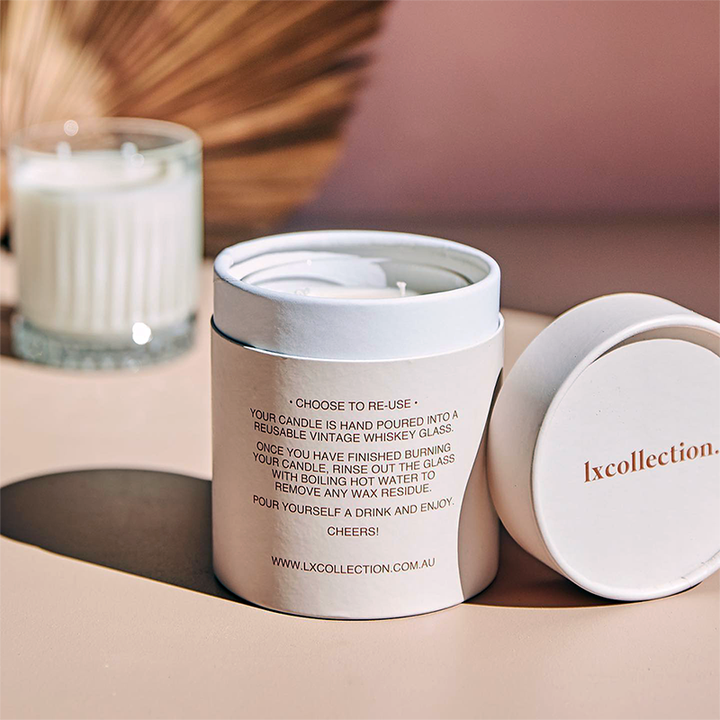 صندوق أسطوانة من ورق الكرافت الخالي من البلاستيك القابل للتحلل الحيوي مخصص لشمعة الصابون والزيوت الأساسية التي تستخدم تغليف أنابيب الورق