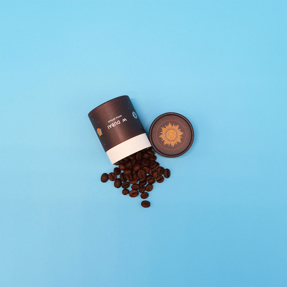 شعار الطباعة المخصصة الشاي ورقة أنبوب التغليف الغذاء الصف كرتون حاوية اسطوانة لتغليف الشاي القهوة جولة مربع