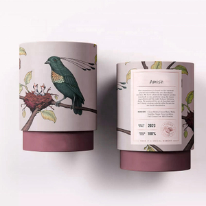 صندوق أنبوب دائري للتغليف من ورق الكرافت القابل لإعادة التدوير لأغذية الحيوانات الأليفة من ورق الطباعة الذهبي