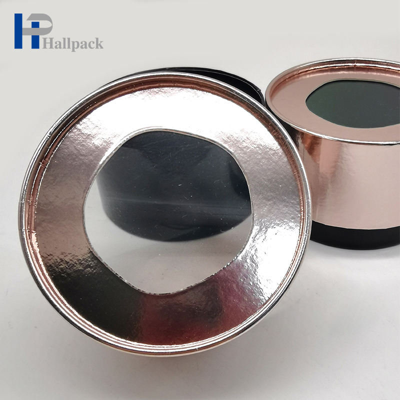 أنبوب ورق التغليف المستدير القابل للتحلل الحيوي مع نافذة بولي كلوريد الفينيل الشفاف