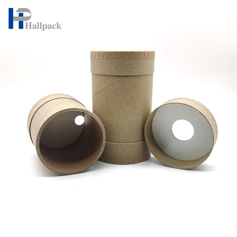 الجملة أنبوب ورق مخصص التعبئة والتغليف أنبوب ورق الكرافت النقي مع فتح الأعلى