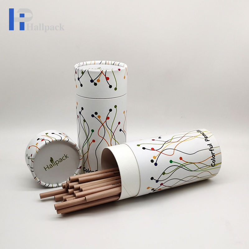 نمط مخصص اسطوانة مستحضرات التجميل فرشاة للمكياج كرافت ورقة أنبوب التغليف