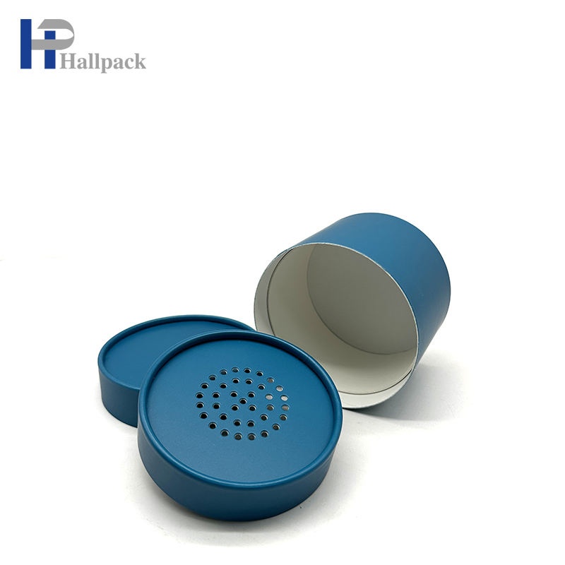 ملح الاستحمام مسحوق فضفاض أنبوب ورقي للتغليف أنبوب منخل مسحوق التجميل أنبوب ورقي أسطواني