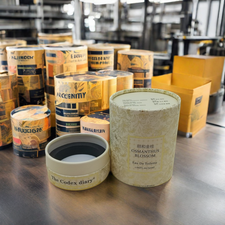 الغذاء الصف المطبوعة اسطوانة التعبئة والتغليف مربع مخصص شعار جامدة القهوة الشاي كرتون جولة أنابيب الورق الحرفية