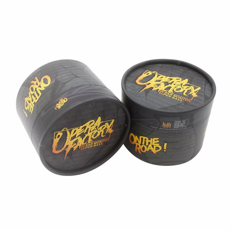 كرافت مستديرة مع ورق مقوى صناعي منقوش وورق حرفي لأنبوب ورق كرتون لمستحضرات التجميل