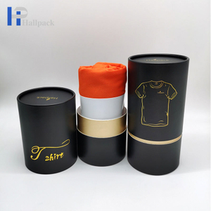 تصميم أسود من ورق الكرافت الأنبوبي الأساسي لتغليف أنبوب الورق للقميص