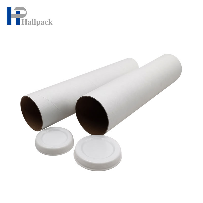 تخصيص براون كرافت البريدية التغليف البريدي أنبوب الورق المقوى