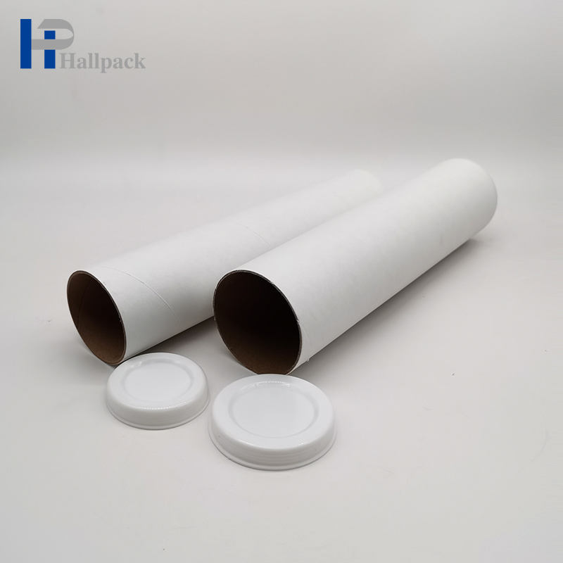 تخصيص براون كرافت البريدية التغليف البريدي أنبوب الورق المقوى