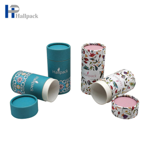 شعار مخصص ملمع الشفاه على شكل دائري من الورق المقوى أنبوب مزيل للورق يرفع أنبوب تغليف الورق