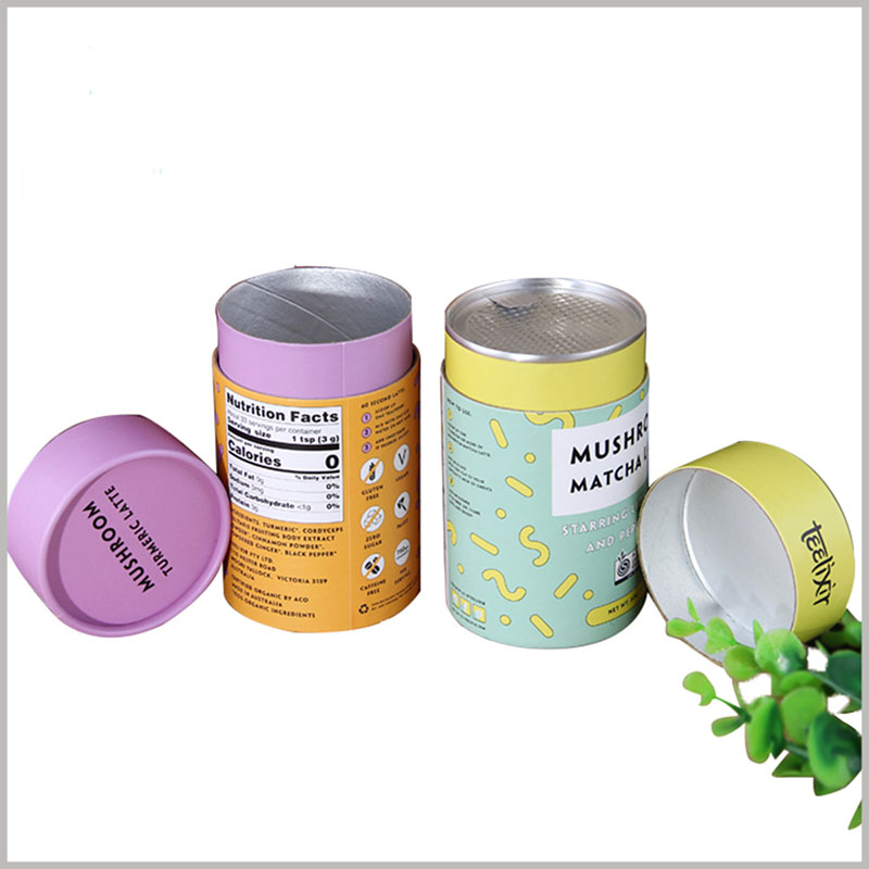 قابلة للتحلل المخصص الاسطوانة المأكولات الراقية مربع جولة شاي صندوق التغليف