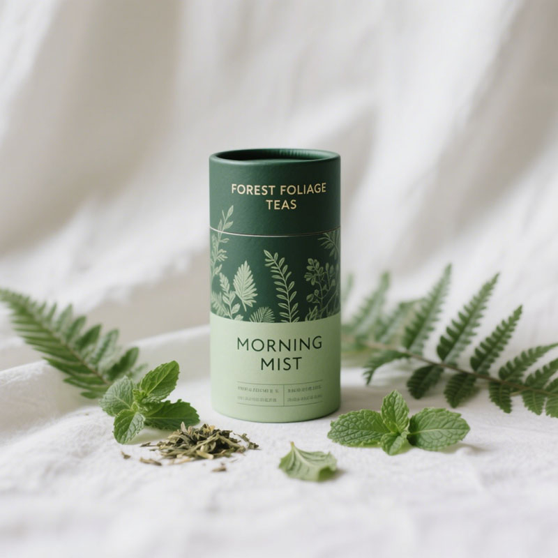 قابلة للتحلل الشعار المخصص جولة الورق الورق الورق التعبئة والتغليف للتوابل المجفف الفلفل