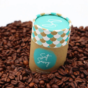 علبة من الورق المقوى ذات الأسطوانة المستديرة القابلة للتحلل الحيوي وتغليف أنبوب القهوة