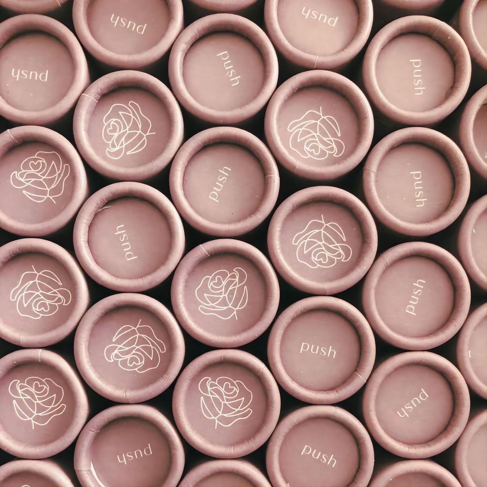 ورقة قابلة للتحلل الحيوي مخصصة أنبوب بلسم الشفاه شكل دائري رفع اسطوانة شريط غسول أنابيب الورق التعبئة والتغليف