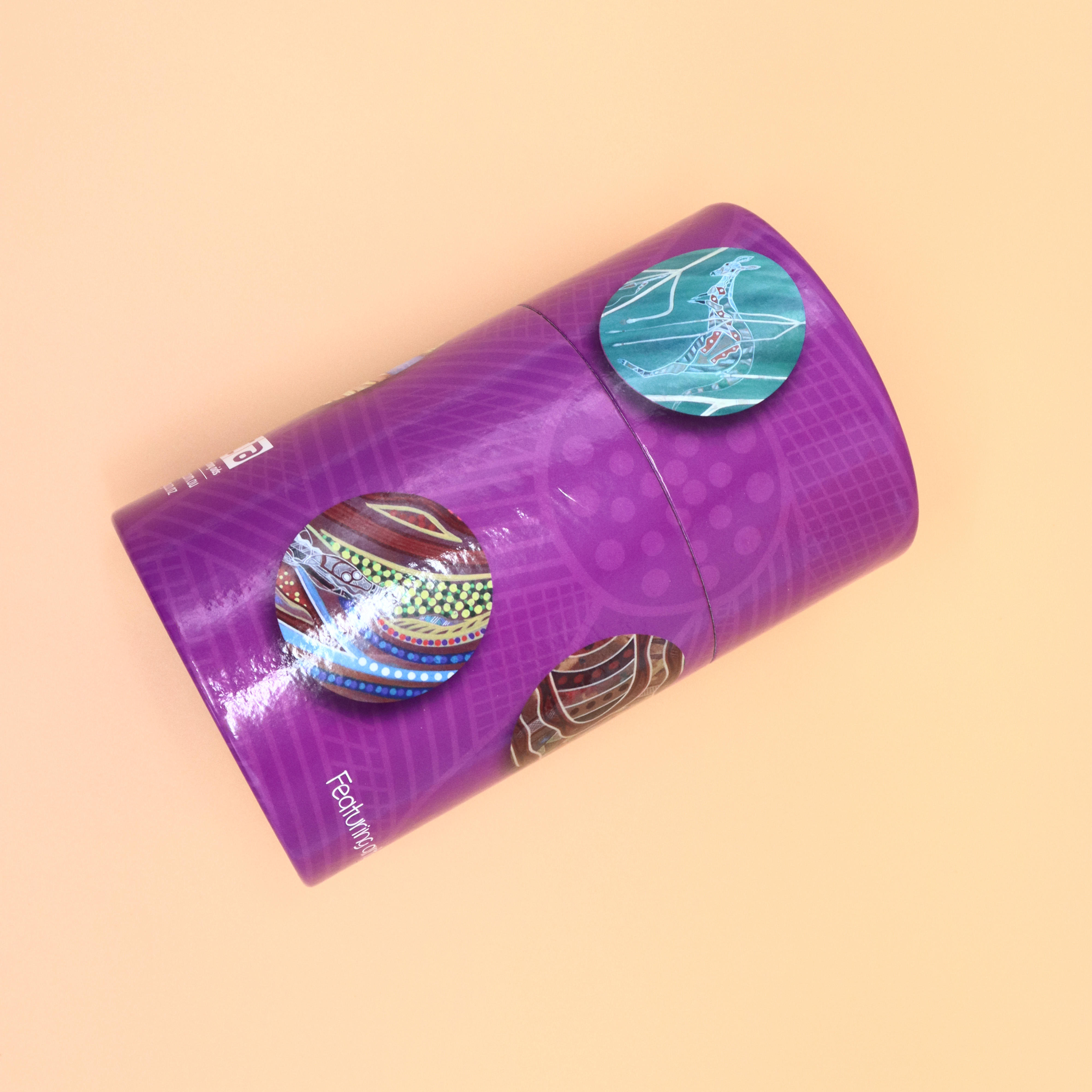 اسطوانة مستديرة مخصصة الطفل بطاقة التعلم لغز الورق الملون أنبوب المجلس