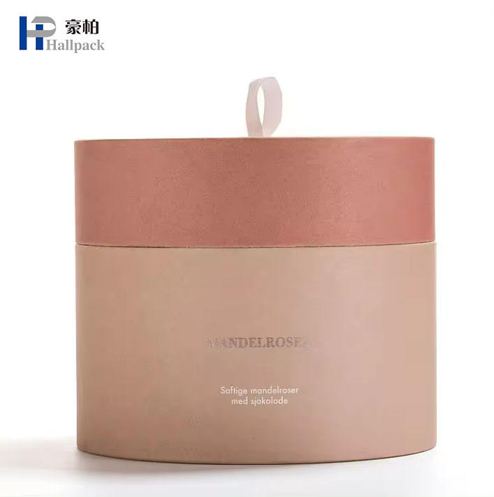 عينة مجانية من المواد الجديدة الوردي كاندي للعناية بالبشرة اسطوانة مستحضرات التجميل حاوية علب التعبئة والتغليف من الورق المقوى أنبوب ورق التجميل
