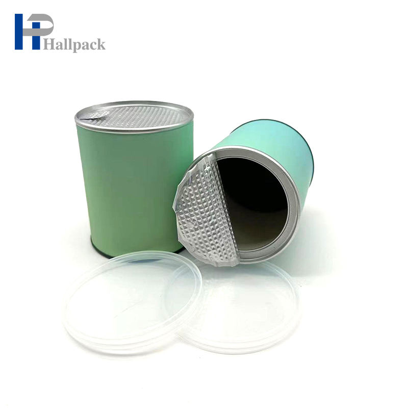 تصميم العلامة التجارية المخصصة صديقة للبيئة كرافت غطاء بلاستيكي أنبوب من الورق المقوى اسطوانة مستديرة للاستخدام الحرفي والتعبئة والتغليف