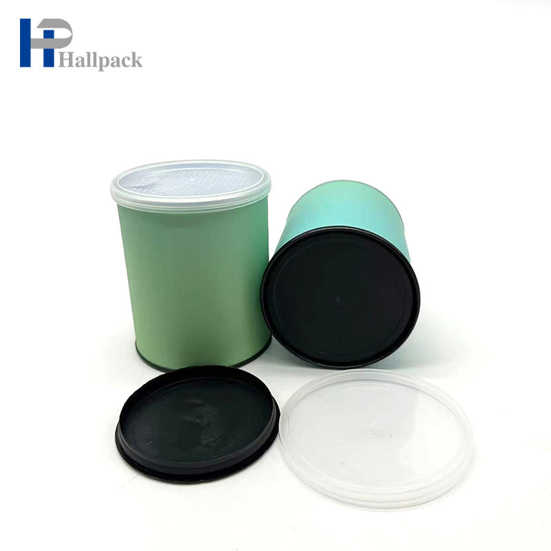 تصميم العلامة التجارية المخصصة صديقة للبيئة كرافت غطاء بلاستيكي أنبوب من الورق المقوى اسطوانة مستديرة للاستخدام الحرفي والتعبئة والتغليف