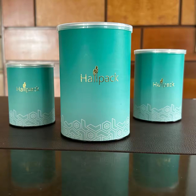 تصميم علامة تجارية صديقة للبيئة صديقة للبيئة سهلة التعبئة والتغليف الورقية الأسطوانية مع غطاء بلاستيكي كرافت أنبوب ورقي شخصي