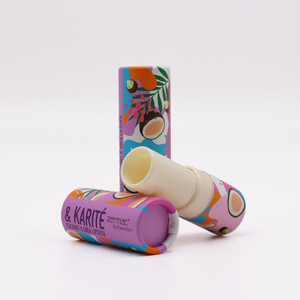 مخصص مطبوعة فاخرة قابلة للتحلل تويست حتى كرافت ورقة حاوية التعبئة والتغليف ورقة أنبوب مستحضرات التجميل أحمر الشفاه ورقة بلسم الشفاه أنبوب