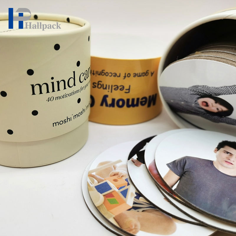 هدية خاصة مخصصة كرافت مستديرة من الورق المقوى أنبوب منقوش سطح التلاشي الطباعة للتغليف