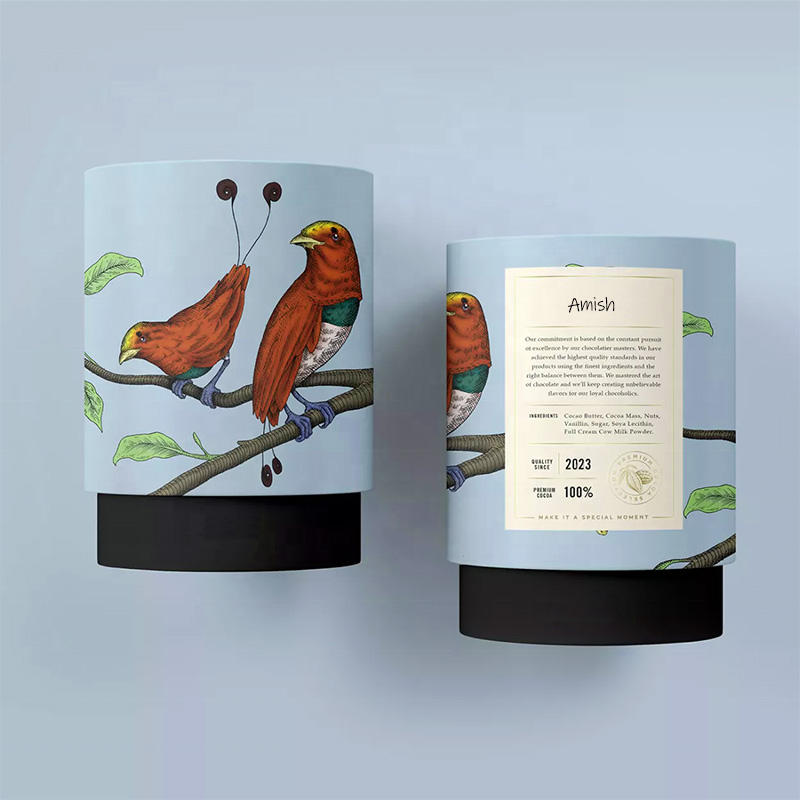 جولة ورقة أنبوب كرافت ورقة كاندي مربع OEM حلوى السكر الزجاج جرة التعبئة والتغليف ورقة مربع الجملة صناديق الحلوى من الورق المقوى قبول