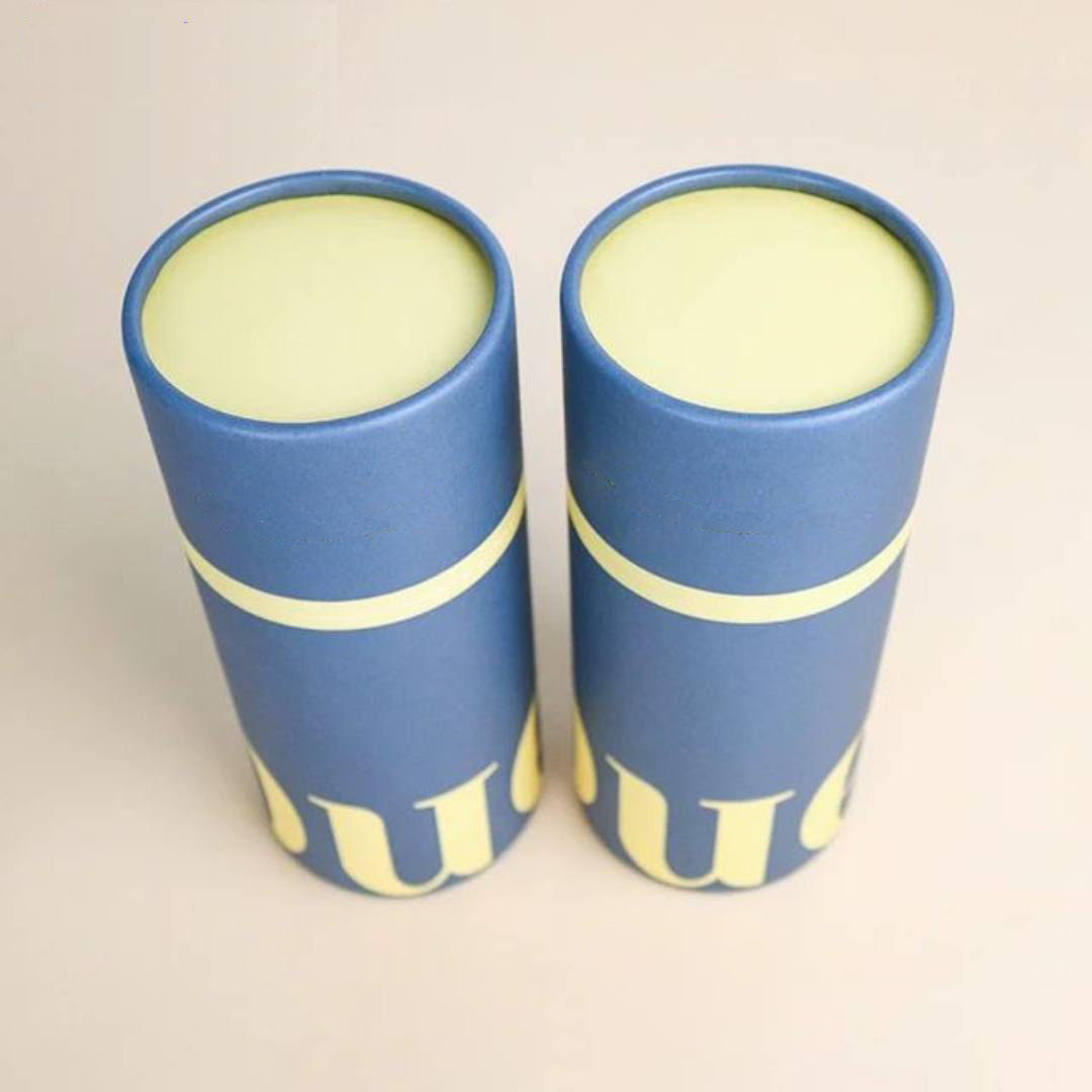 حاويات تخزين من الورق المقوى ذات اسطوانة مستديرة مطبوعة مخصصة لتغليف ورق تغليف الشاي والقهوة