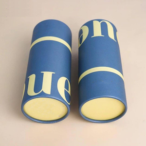 حاويات تخزين من الورق المقوى ذات اسطوانة مستديرة مطبوعة مخصصة لتغليف ورق تغليف الشاي والقهوة