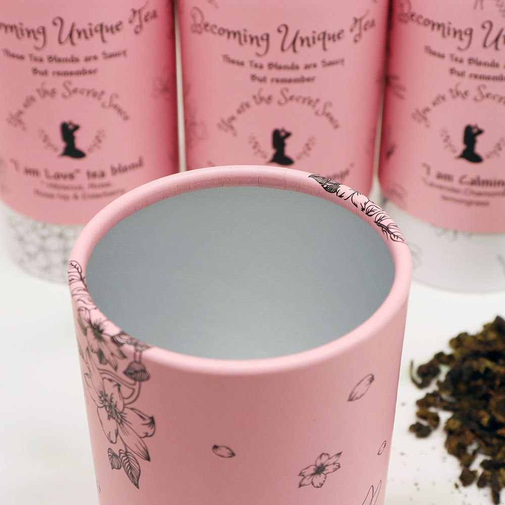 التعبئة والتغليف أنبوب الورق للمنتجات الغذائية الملح والسكر التعبئة والتغليف أنبوب من الورق المقوى لحزمة أنبوب عصير الشاي القهوة