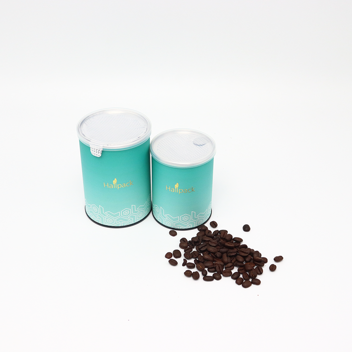 تخصيص تصميم صديقة للبيئة ورقة الغذاء الصف حزمة من السهل تقشر المعادن ختم ورقة أنبوب التغليف للمكسرات القهوة الشاي