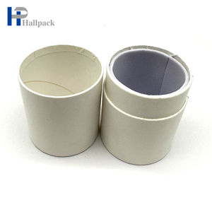 تغليف مستحضرات التجميل المخصصة أنبوب الورق الأبيض المعاد تدويره من الورق المقوى