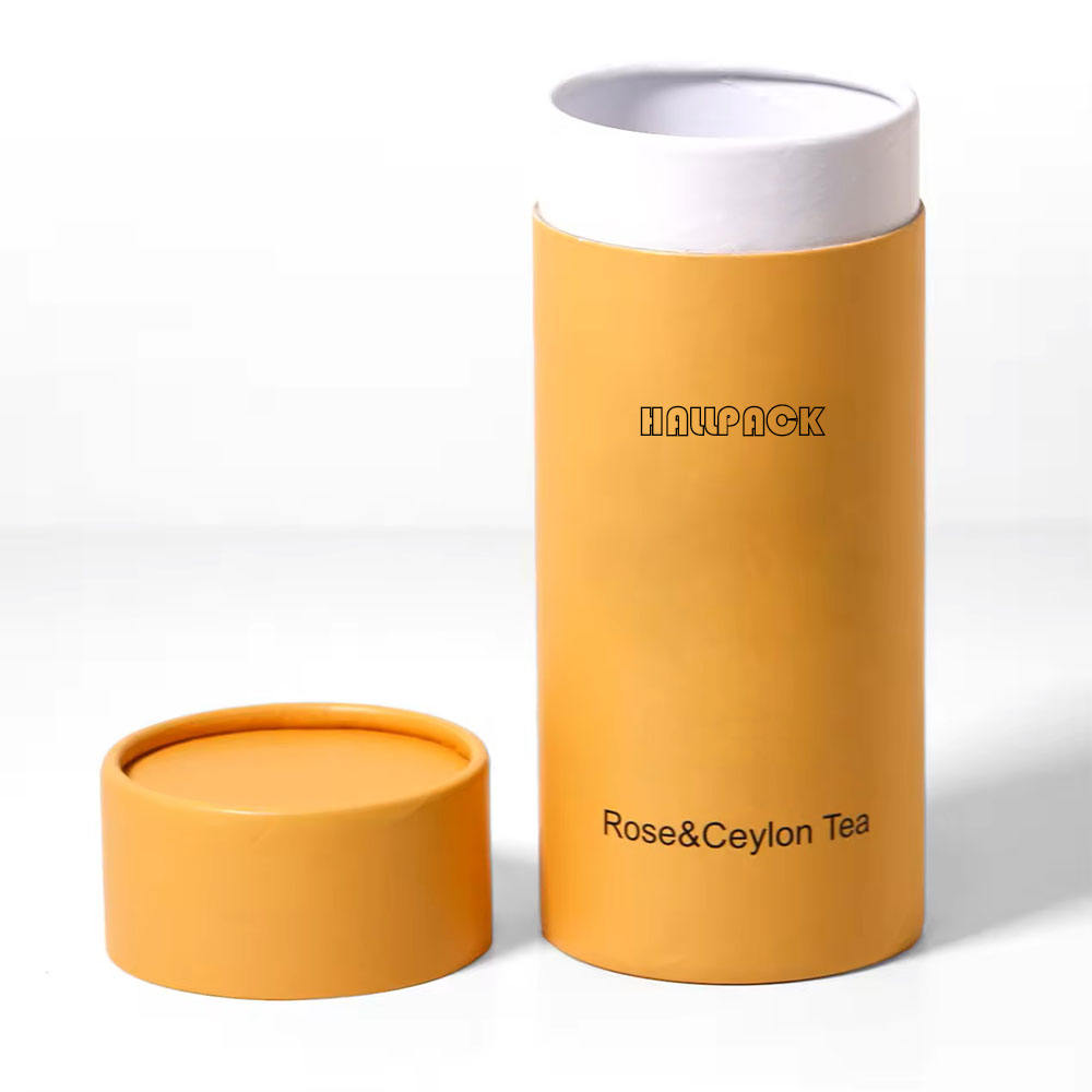 مخصص اسطوانة كرتون مسحوق الحاويات الشاي حبوب البن الشوفان ورقة أنبوب لتغليف الورق الغذاء الصف