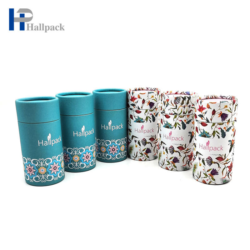 شعار مخصص ملمع الشفاه على شكل دائري من الورق المقوى أنبوب مزيل للورق يرفع أنبوب تغليف الورق