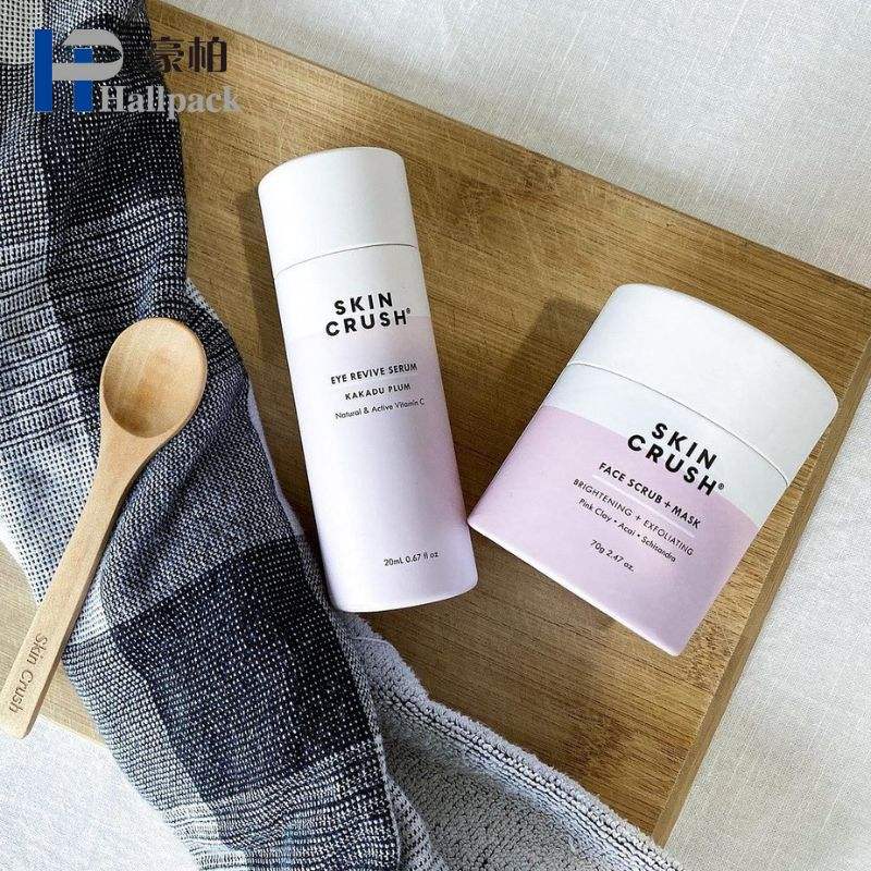 منتجات التجميل ومنتجات العناية بالبشرة الفاخرة من الورق المقوى للتغليف صندوق أنبوبي دائري