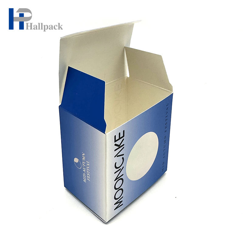 صندوق ورقي مطبوع مخصص للبيع بالجملة صندوق ورق تغليف كعك القمر