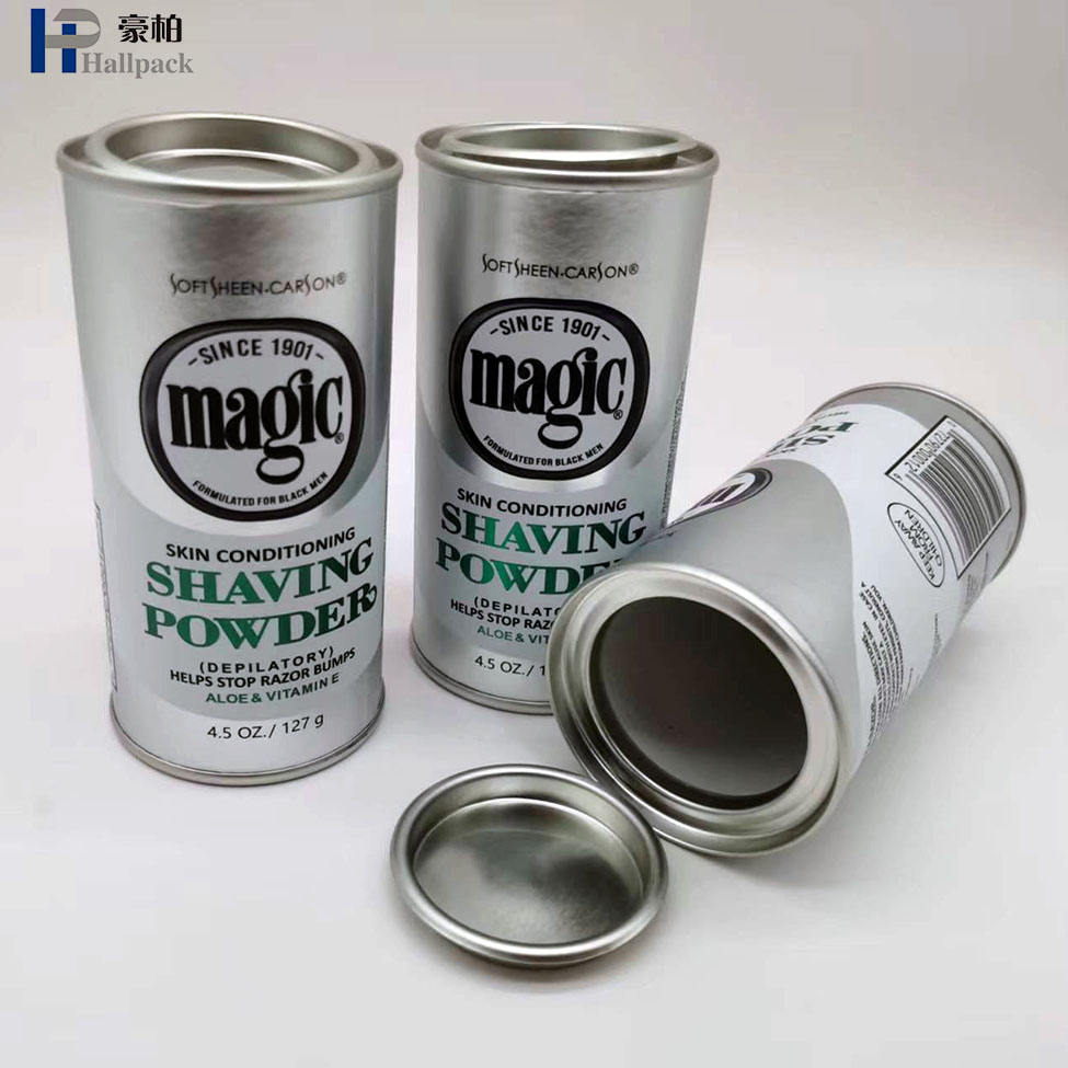 تخصيص طباعة أنبوب الورق المقوى القابل للتحلل الحيوي على شكل دائري مع غطاء حديدي