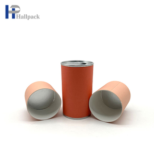غطاء داخلي سهل التمزق، أنابيب ورقية من الحديد السفلي، أنبوب تغليف أغذية القهوة والشاي المعاد تدويره