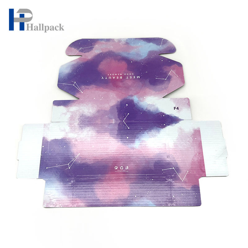 OEM مخصص الفن ورقة صديقة للبيئة قوس قزح لون ورق التغليف مربع