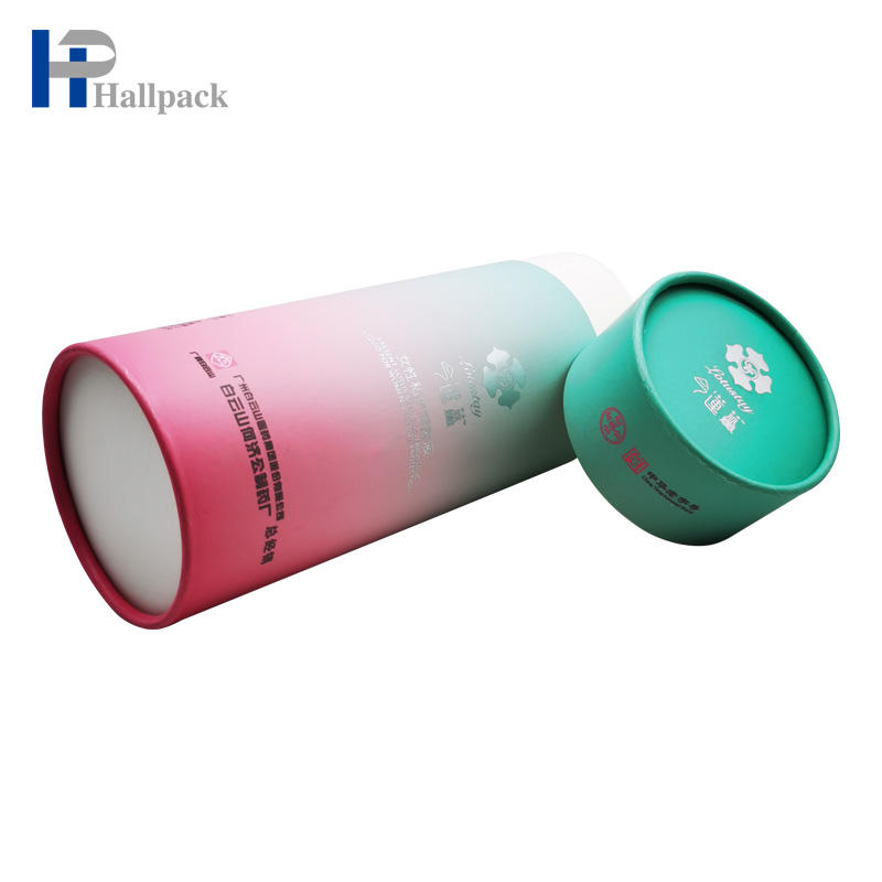 التعبئة والتغليف أنبوب ورق زجاجة الزجاج الوردي للقطارة الزجاجية