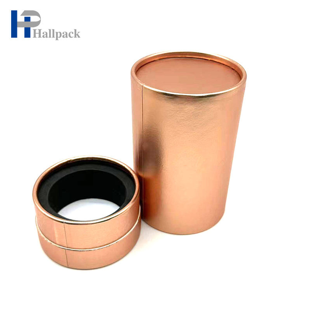 حار بيع صديقة للبيئة ورقة قابلة لإعادة التدوير أنبوب مخصص ورقة الذهب الوردي أنبوب