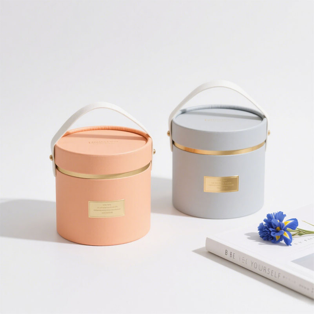 قابلة للتحلل أنبوب الأنبوب CO CO COMAGing Cylinder Flower Box Packaging