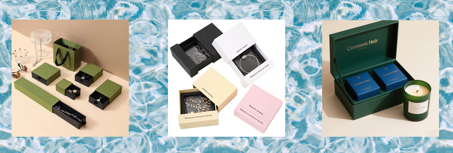 عبوة مربع المجوهرات