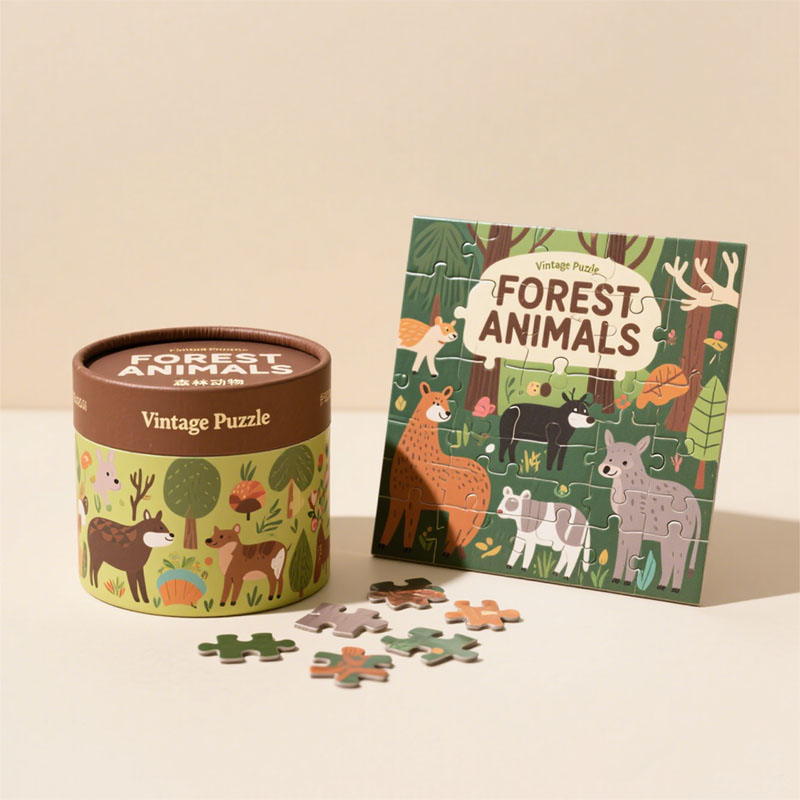 مادة قابلة لإعادة التدوير Kraft Cardboard Round Canister Phozzles أنبوب التغليف