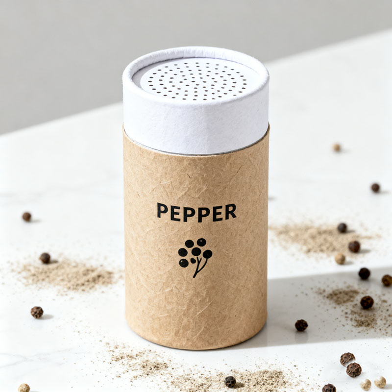 قابلة لإعادة التدوير طعام الورق الورق أنبوب التغليف تغليف أنبوب الغربلة للمسحوق