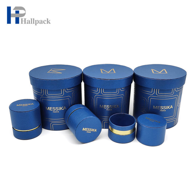 مخصص كرافت ورقة مربع أنبوب الورق الأزرق أنبوب مستحضرات التجميل التعبئة